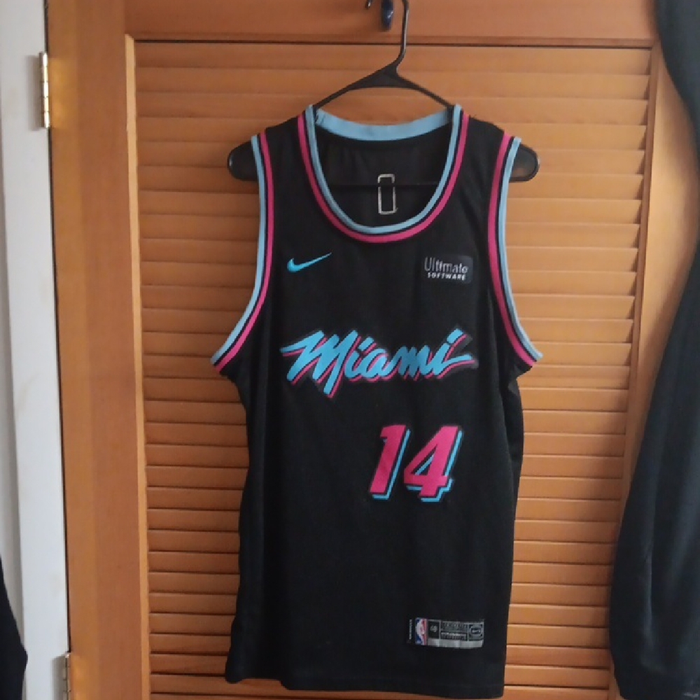 Nike Miami Basketball Jersey - Black and Pink